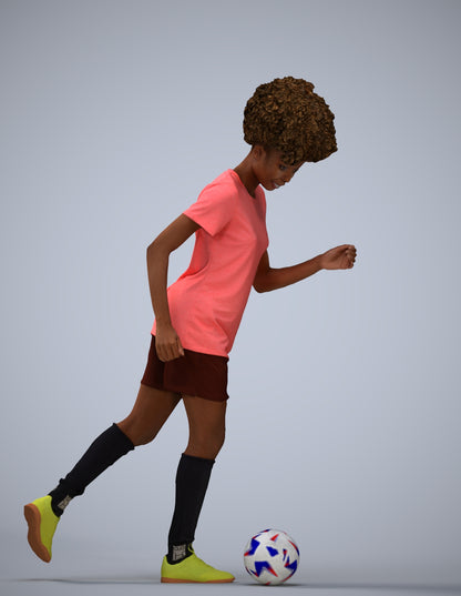 3D people model woman sport, scanned human for 3ds Max rendering