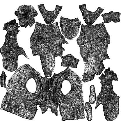 realistic 3D people man business, render-ready for V-Ray and Corona, FBX OBJ, wireframe top-down view