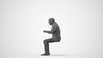 photogrammetry 3D man casual business, realistic human model archviz FBX, square thumbnail