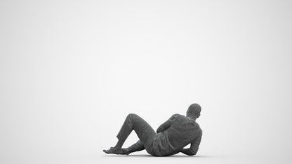 realistic 3D human man bathroom, archviz people FBX OBJ for Blender, wireframe front view