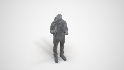 realistic 3D people boy casual kids, render-ready for V-Ray and Corona, FBX OBJ, wireframe three-quarter view