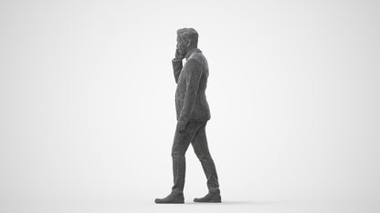 scanned 3D man business, photogrammetry people for Enscape and V-Ray, square thumbnail