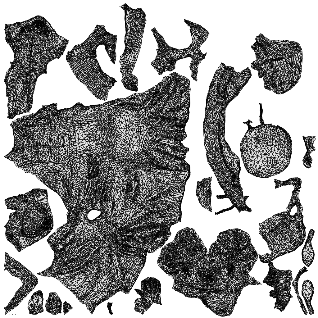 3D people model woman casual sitting, scanned human for 3ds Max rendering, wireframe top-down view