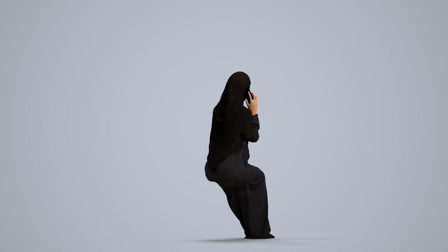 3D people model woman business, scanned human for 3ds Max rendering, front view render