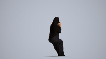3D people model woman business, scanned human for 3ds Max rendering, front view render