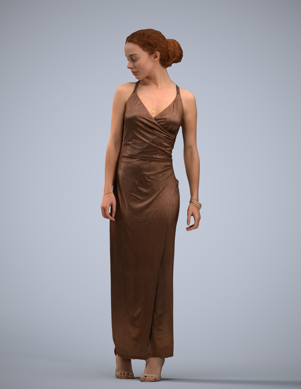 realistic 3D people woman formal formalaffairs, render-ready for V-Ray and Corona, FBX OBJ