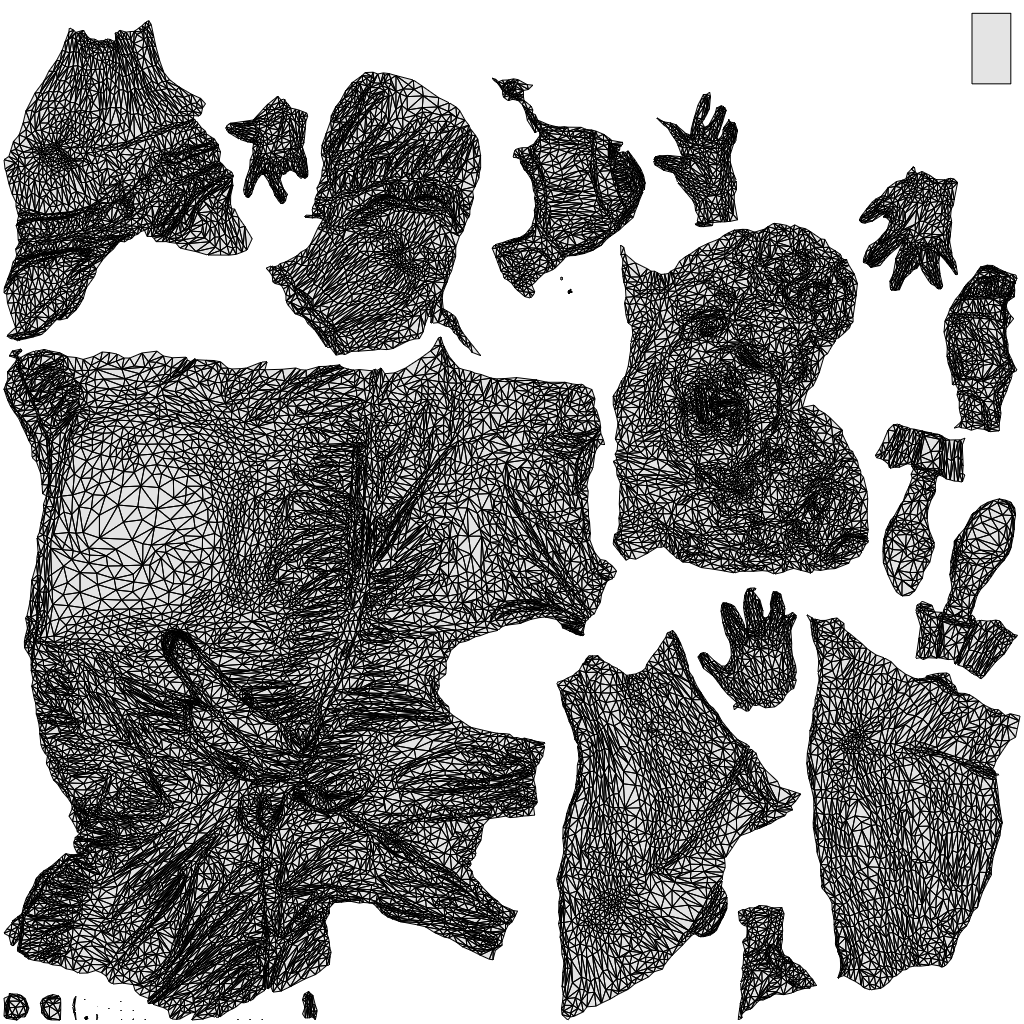 scanned 3D woman casual sitting, photogrammetry people for Enscape and V-Ray, wireframe top-down view