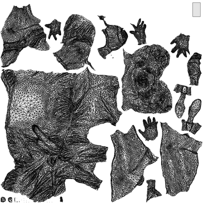 scanned 3D woman casual sitting, photogrammetry people for Enscape and V-Ray, wireframe top-down view