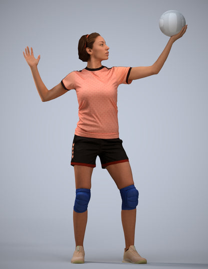 realistic 3D people woman sport, render-ready for V-Ray and Corona, FBX OBJ