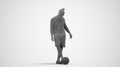 realistic 3D man sport, scanned archviz people for Blender and 3ds Max, wireframe side view