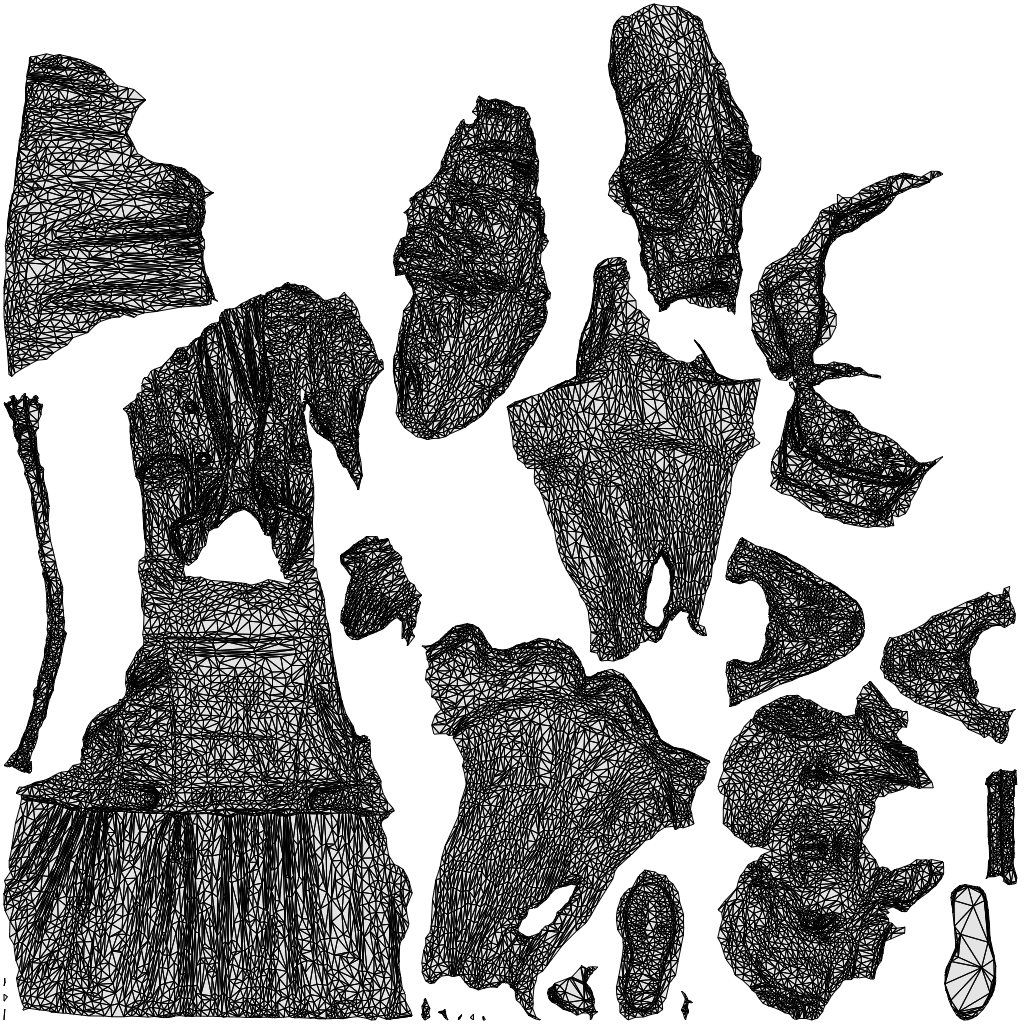 realistic 3D human woman casual standing, archviz people FBX OBJ for Blender, wireframe top-down view