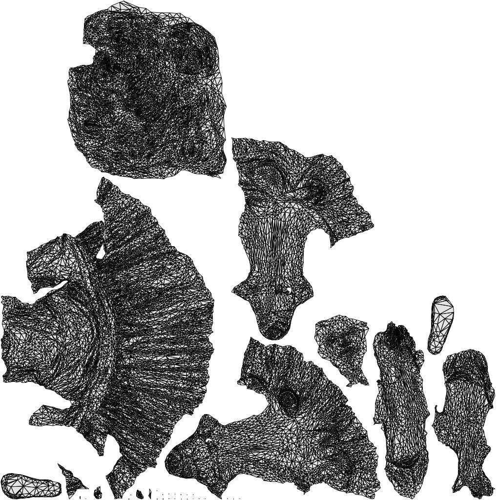 photogrammetry 3D girl casual kids, realistic human model archviz FBX, wireframe top-down view