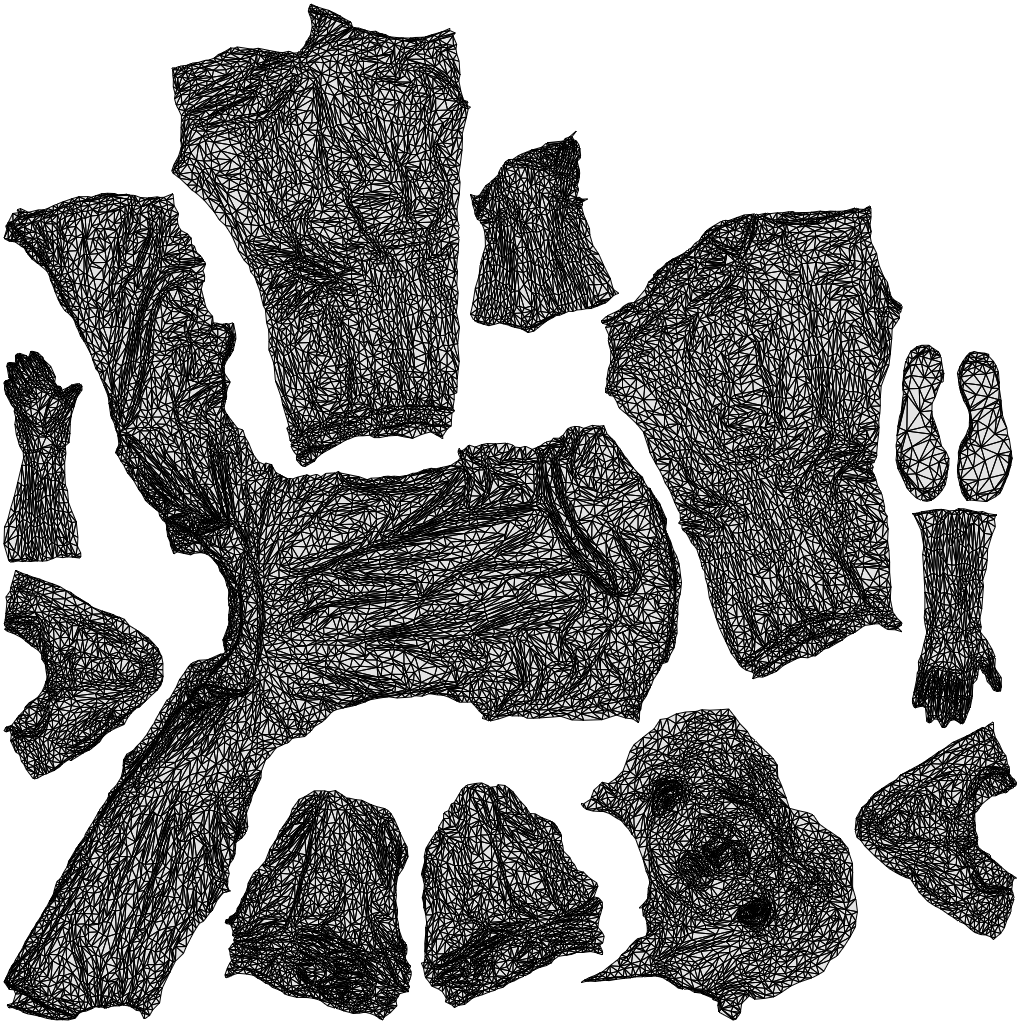 realistic 3D people man casual standing, render-ready for V-Ray and Corona, FBX OBJ, wireframe top-down view
