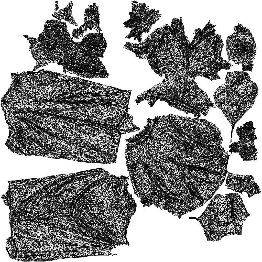 scanned 3D woman casual standing, photogrammetry people for Enscape and V-Ray, wireframe top-down view