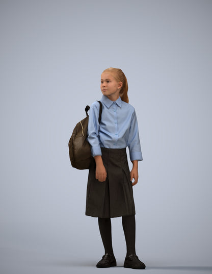 3D scanned woman kids, photorealistic archviz people for Enscape and SketchUp