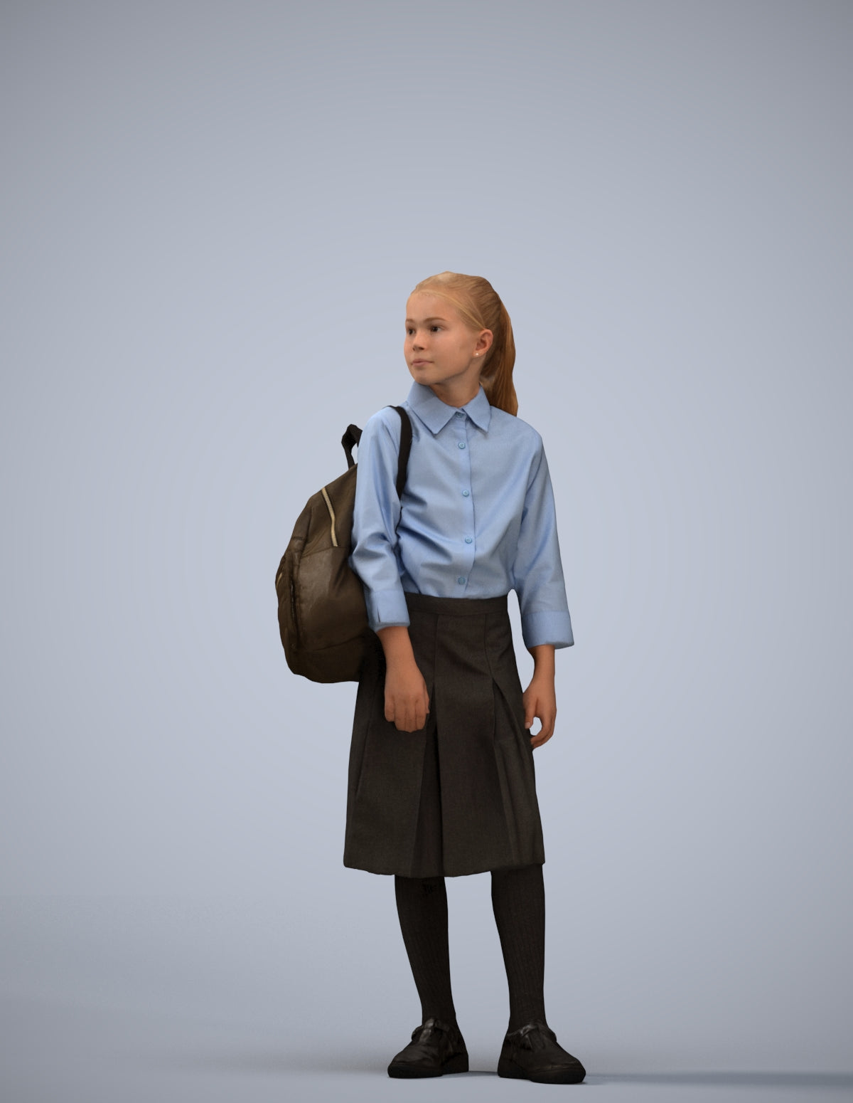 3D scanned woman kids, photorealistic archviz people for Enscape and SketchUp