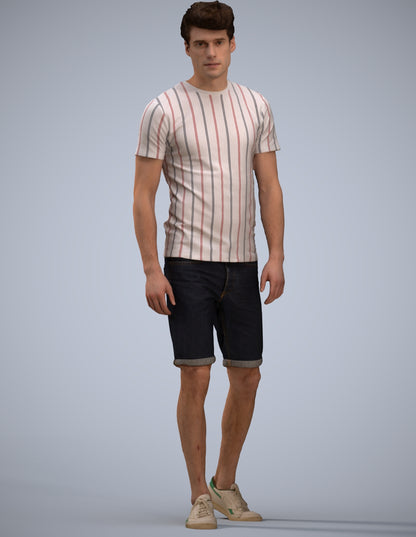 photogrammetry 3D man casual walking, realistic human model archviz FBX