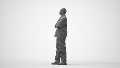scanned 3D man medical, photogrammetry people for Enscape and V-Ray, square thumbnail