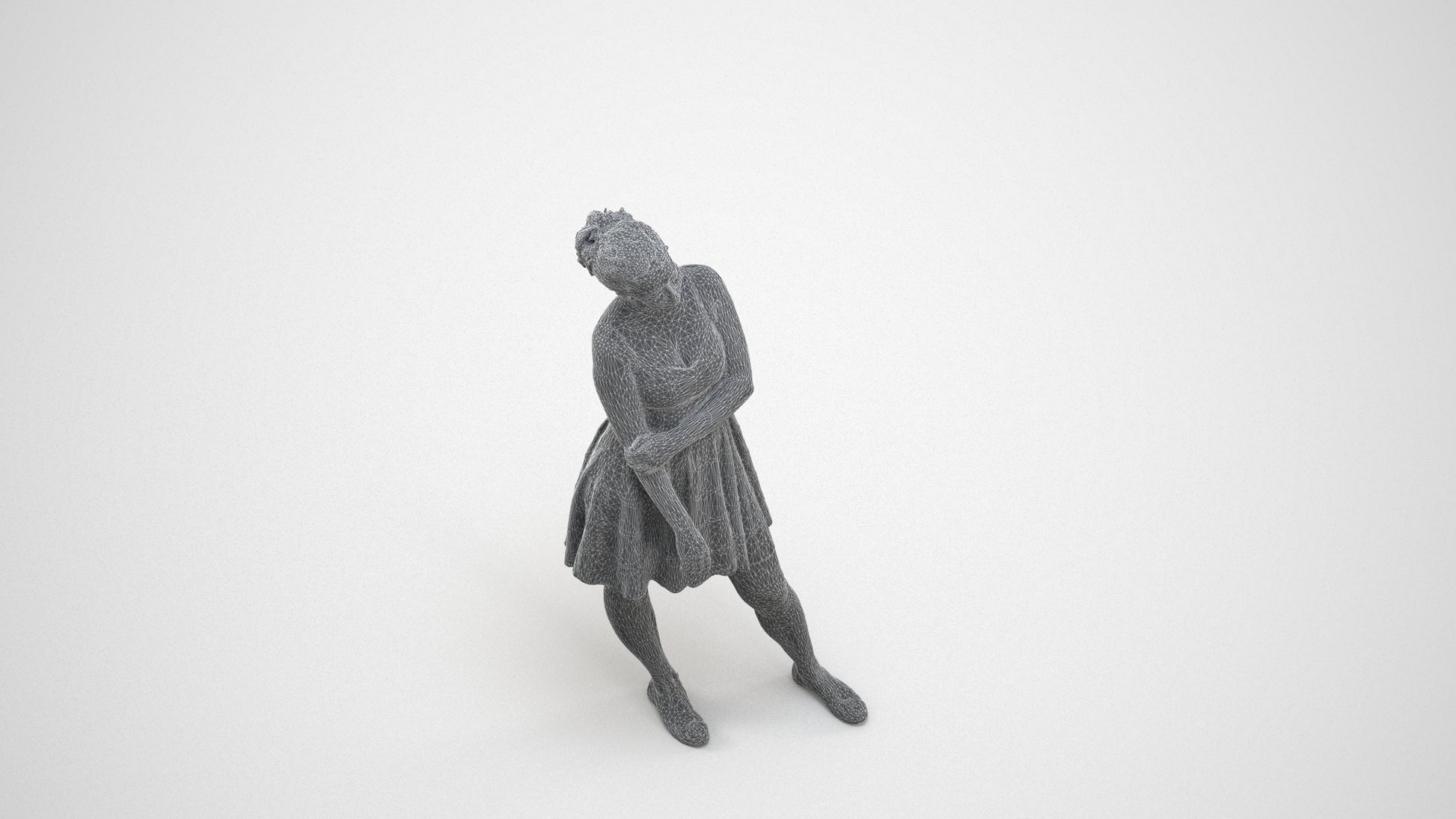 realistic 3D people woman formal formalaffairs, render-ready for V-Ray and Corona, FBX OBJ, wireframe three-quarter view