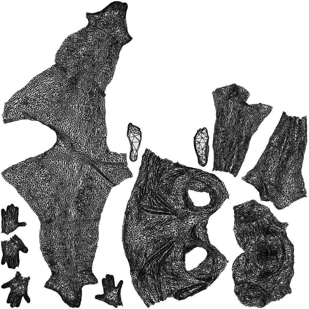 realistic 3D woman sport, scanned archviz people for Blender and 3ds Max, wireframe top-down view