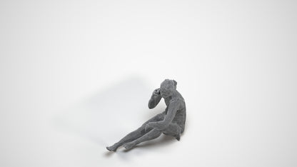 realistic 3D people woman sport pool, render-ready for V-Ray and Corona, FBX OBJ, wireframe three-quarter view