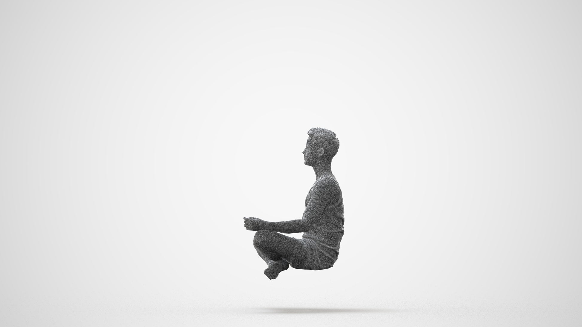 realistic 3D man sport, scanned archviz people for Blender and 3ds Max, square thumbnail