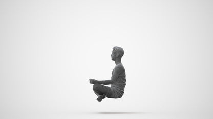 realistic 3D man sport, scanned archviz people for Blender and 3ds Max, square thumbnail