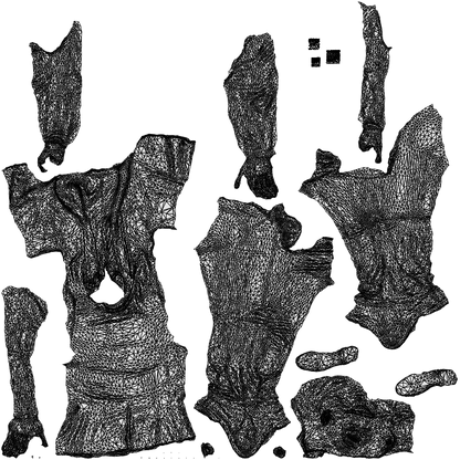 3D human model man business cycling, photogrammetry scanned person for archviz, wireframe top-down view