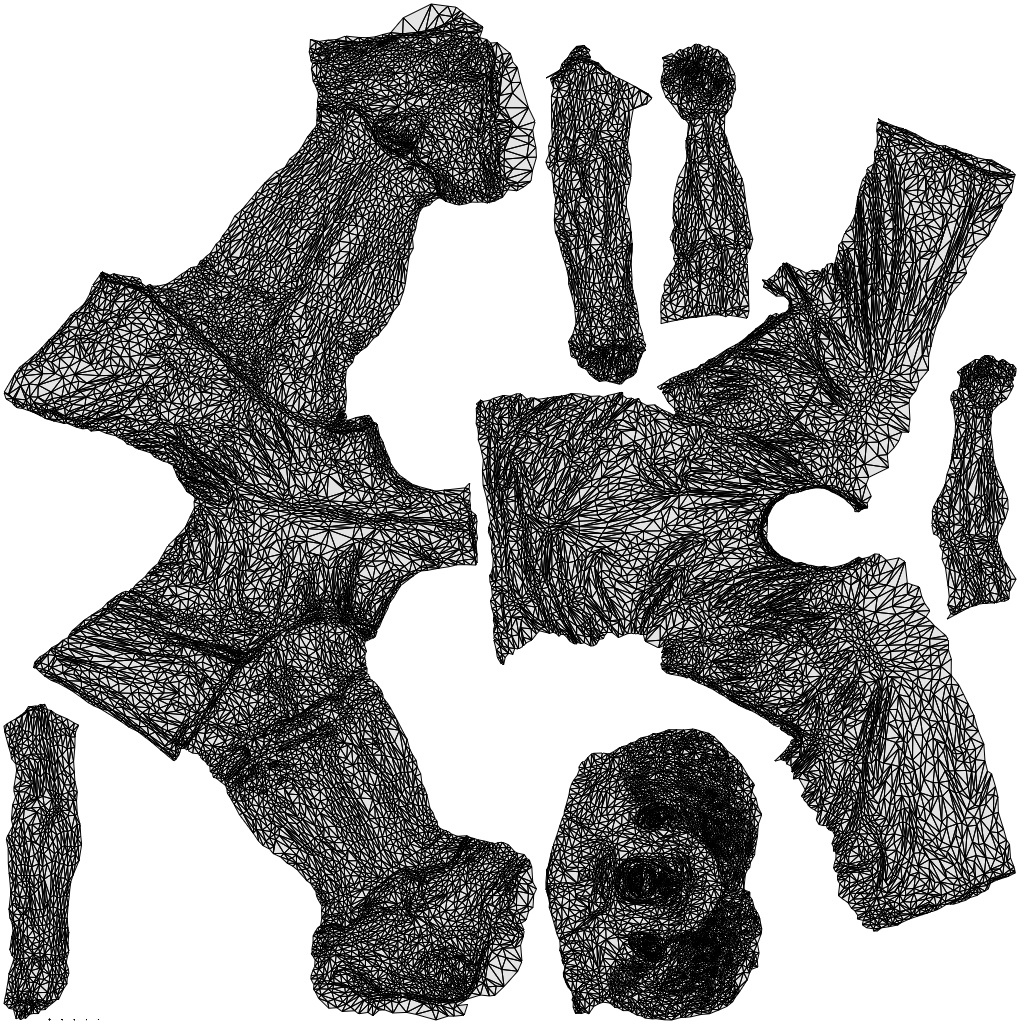 3D human model man sport, photogrammetry scanned person for archviz, wireframe top-down view