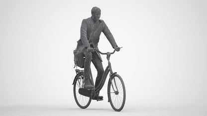 3D human model man casual mix, photogrammetry scanned person for archviz, three-quarter front view render