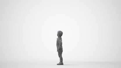realistic 3D people boy casual kids, render-ready for V-Ray and Corona, FBX OBJ, square thumbnail