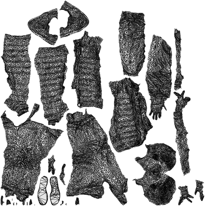 photogrammetry 3D man casual walking, realistic human model archviz FBX, wireframe top-down view
