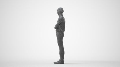 realistic 3D boy hospitality, scanned archviz people for Blender and 3ds Max, square thumbnail
