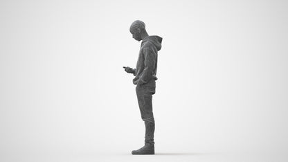 photogrammetry 3D boy casual kids, realistic human model archviz FBX, square thumbnail