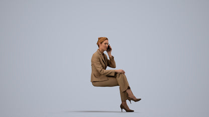 realistic 3D human man casual mix, archviz people FBX OBJ for Blender, side view render