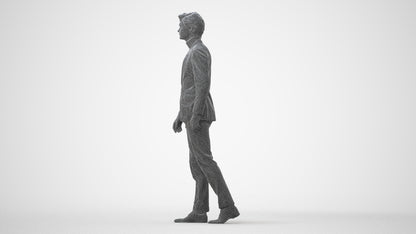3D people model man business, scanned human for 3ds Max rendering, square thumbnail
