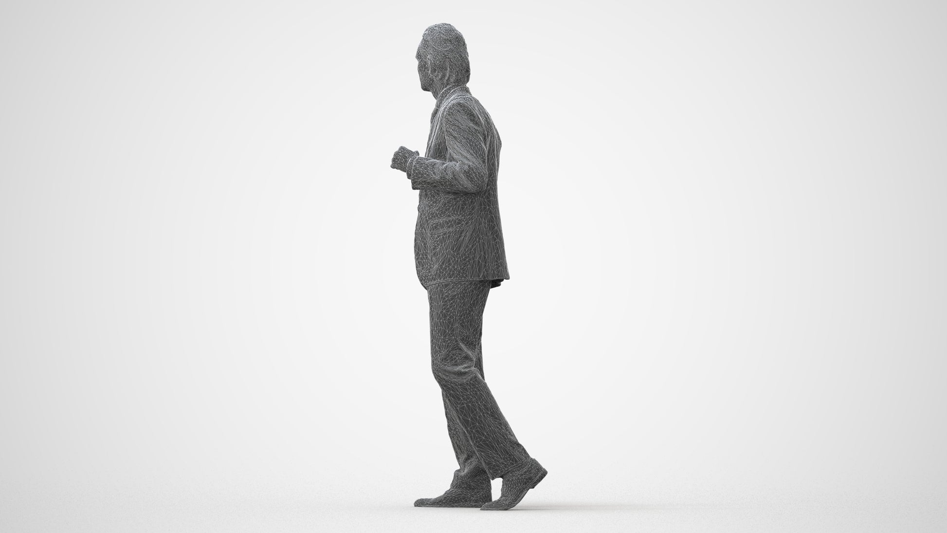 scanned 3D man business, photogrammetry people for Enscape and V-Ray, square thumbnail