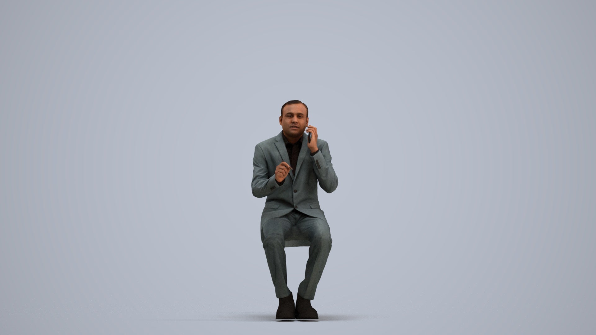 photogrammetry 3D man business shopping, realistic human model archviz FBX, standing pose render