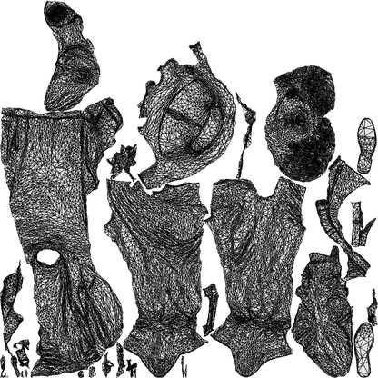 photogrammetry 3D man business standing, realistic human model archviz FBX, wireframe top-down view