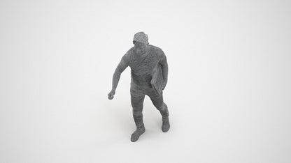 realistic 3D people man casual door, render-ready for V-Ray and Corona, FBX OBJ, wireframe three-quarter view