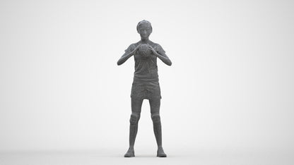 realistic 3D people woman sport, render-ready for V-Ray and Corona, FBX OBJ, three-quarter front view render