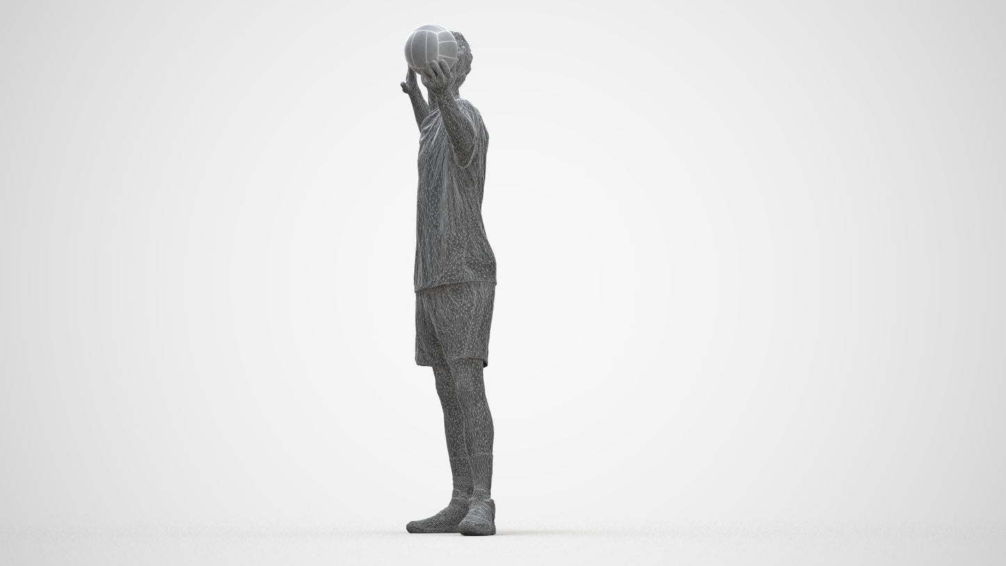 realistic 3D people man sport, render-ready for V-Ray and Corona, FBX OBJ, wireframe back view