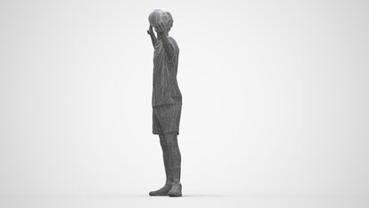 realistic 3D people man sport, render-ready for V-Ray and Corona, FBX OBJ, wireframe back view