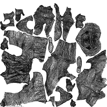 3D human model man business, photogrammetry scanned person for archviz, wireframe top-down view