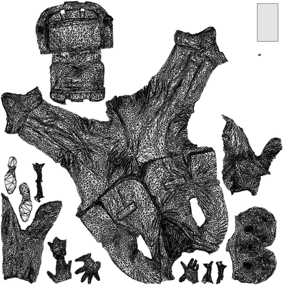 photogrammetry 3D man business, realistic human model archviz FBX, wireframe top-down view