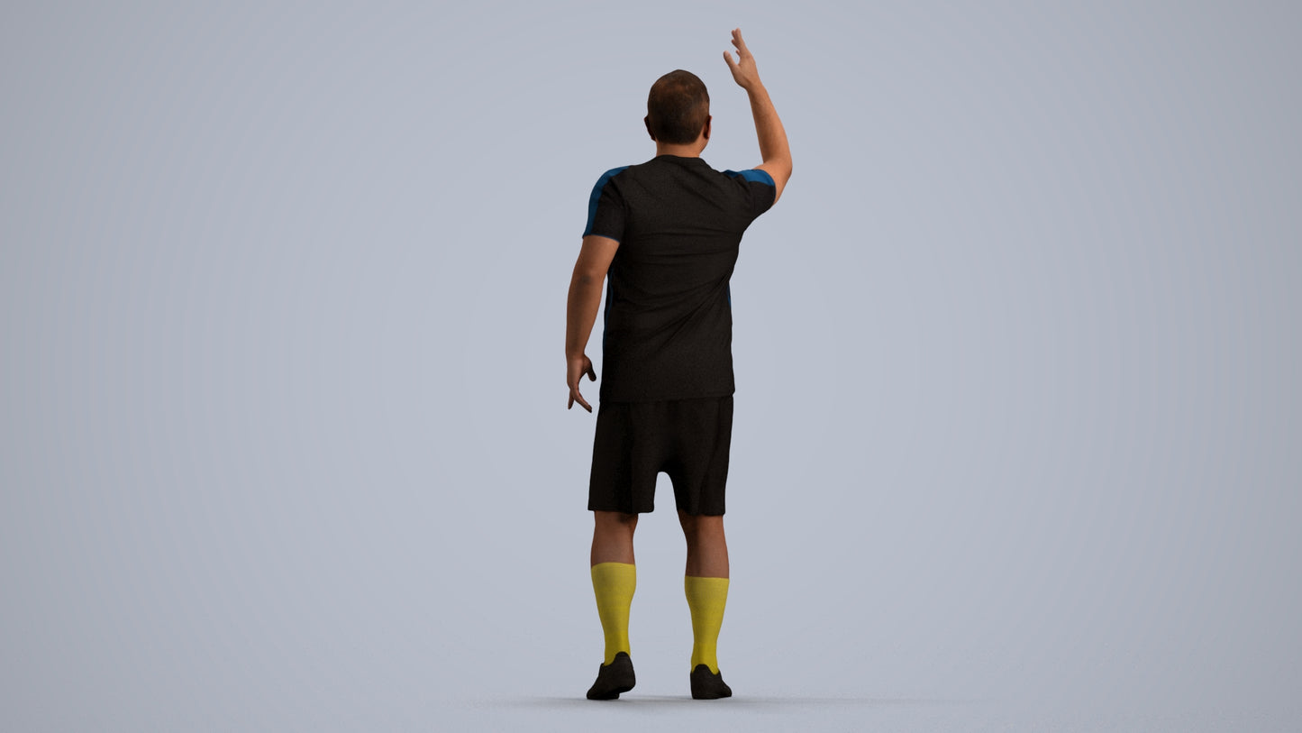 realistic 3D people man sport, render-ready for V-Ray and Corona, FBX OBJ, front view render