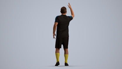 realistic 3D people man sport, render-ready for V-Ray and Corona, FBX OBJ, front view render