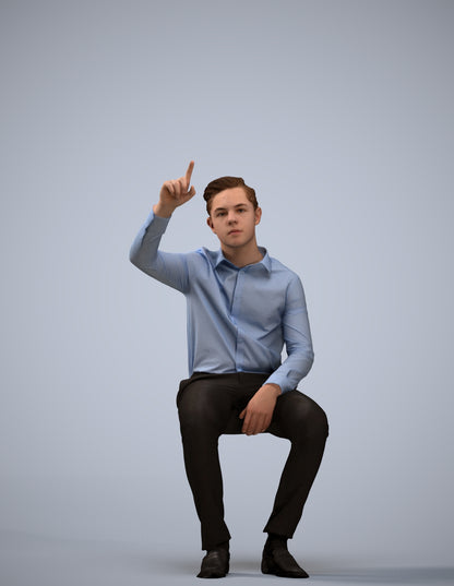 3D scanned boy kids, photorealistic archviz people for Enscape and SketchUp