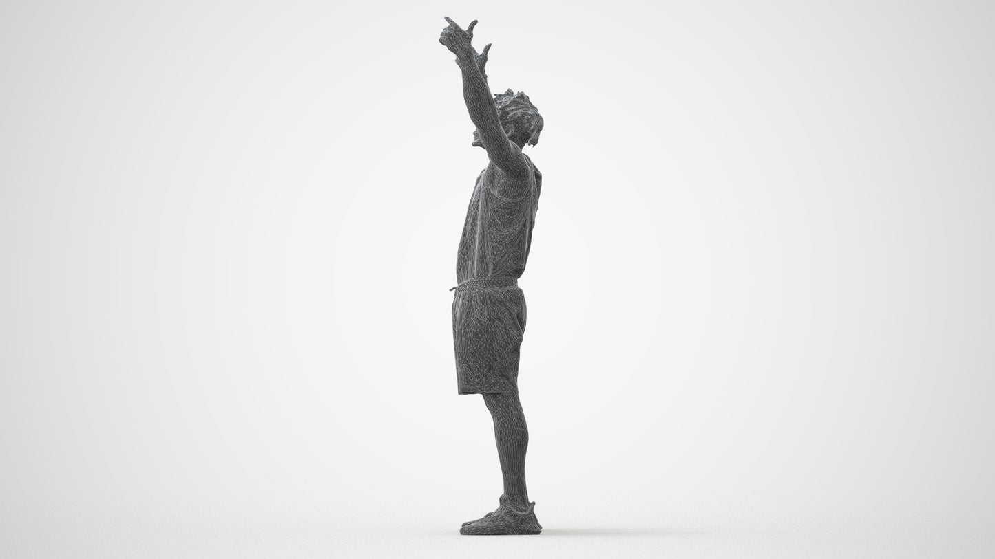 scanned 3D man sport, photogrammetry people for Enscape and V-Ray, square thumbnail