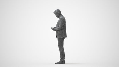 realistic 3D man business, scanned archviz people for Blender and 3ds Max, square thumbnail